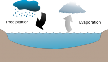 Delaney & Rose evaporation and precipitation cycle